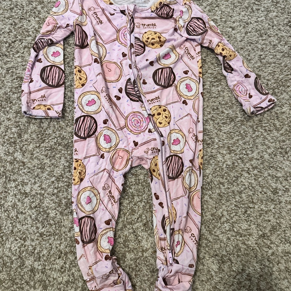 Bamboo Crumbl Cookie convertible footie